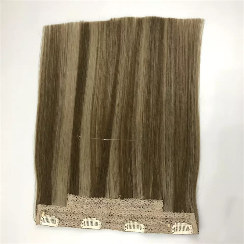 Factory Wholesale Halo Extension Best Price High Quality Highlight Color 100% Remy Hair Extension